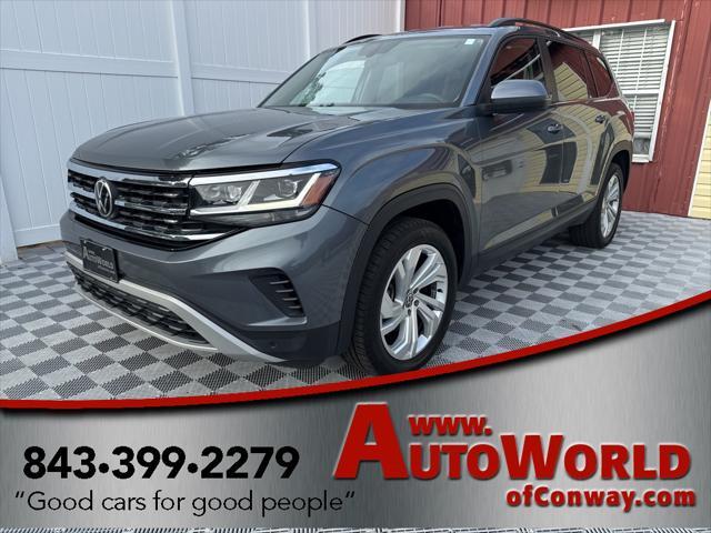 used 2021 Volkswagen Atlas car, priced at $26,000