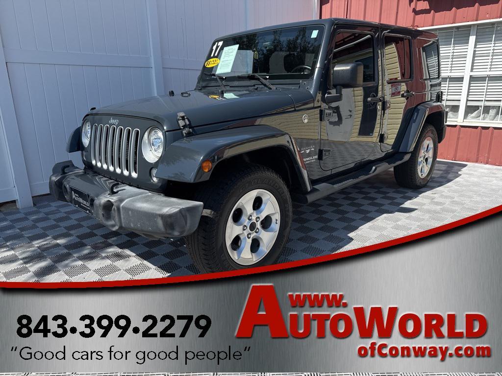 used 2017 Jeep Wrangler Unlimited car, priced at $21,977