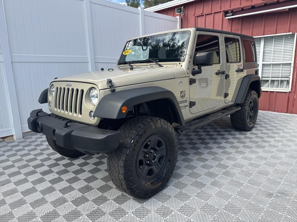 used 2018 Jeep Wrangler JK Unlimited car, priced at $19,850