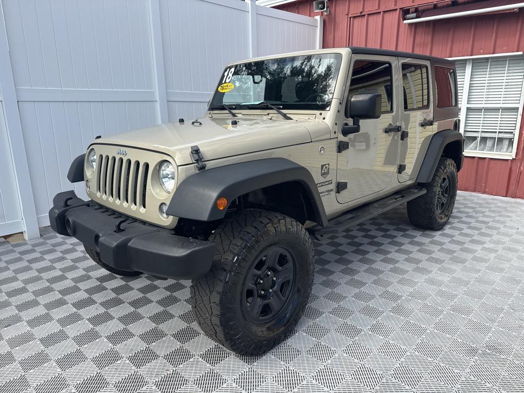 used 2018 Jeep Wrangler JK Unlimited car, priced at $19,850