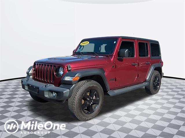 used 2021 Jeep Wrangler Unlimited car, priced at $28,000