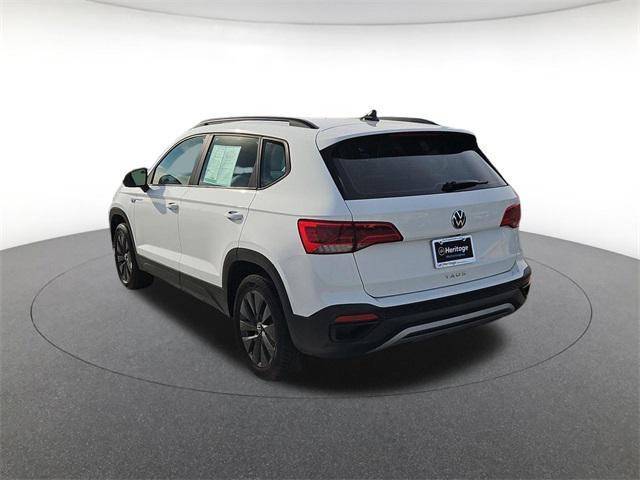 used 2023 Volkswagen Taos car, priced at $18,000