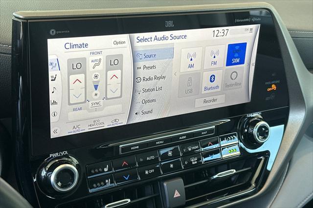 used 2022 Toyota Highlander Hybrid car, priced at $47,265