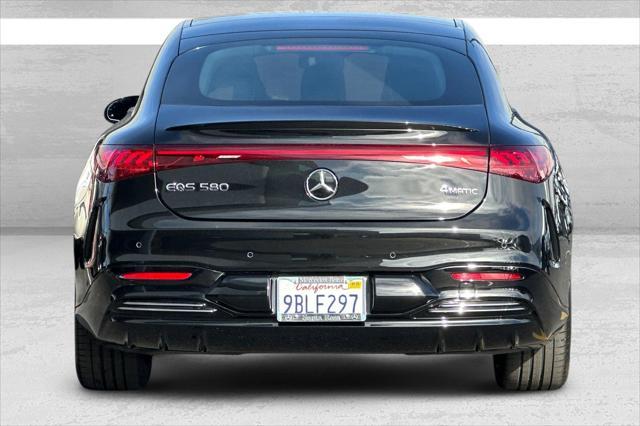 used 2022 Mercedes-Benz EQS 580 car, priced at $59,490