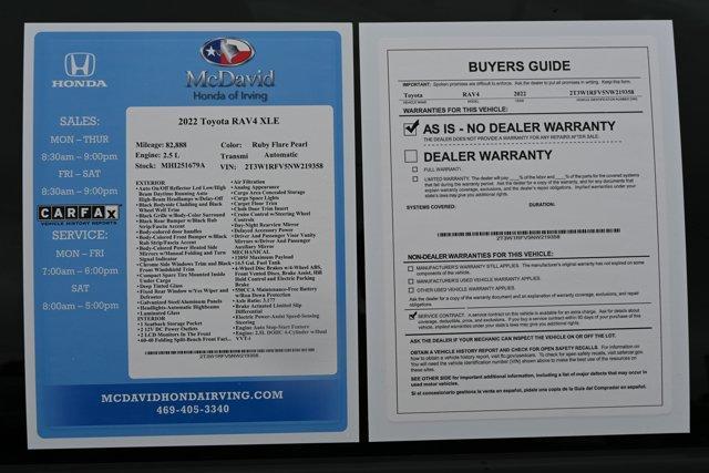 used 2022 Toyota RAV4 car, priced at $23,490