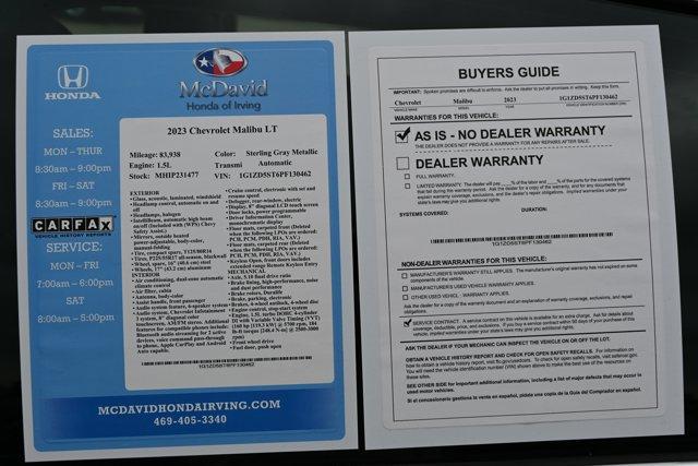 used 2023 Chevrolet Malibu car, priced at $16,290