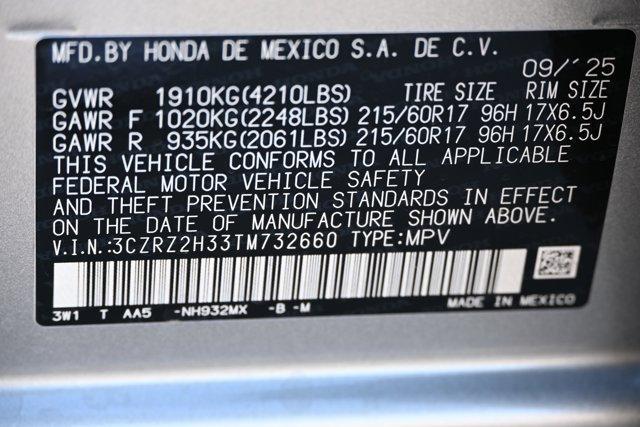 new 2026 Honda HR-V car, priced at $28,287