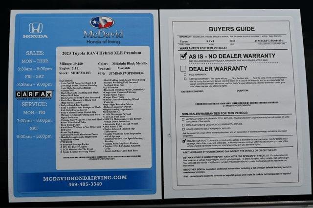 used 2023 Toyota RAV4 Hybrid car, priced at $34,990