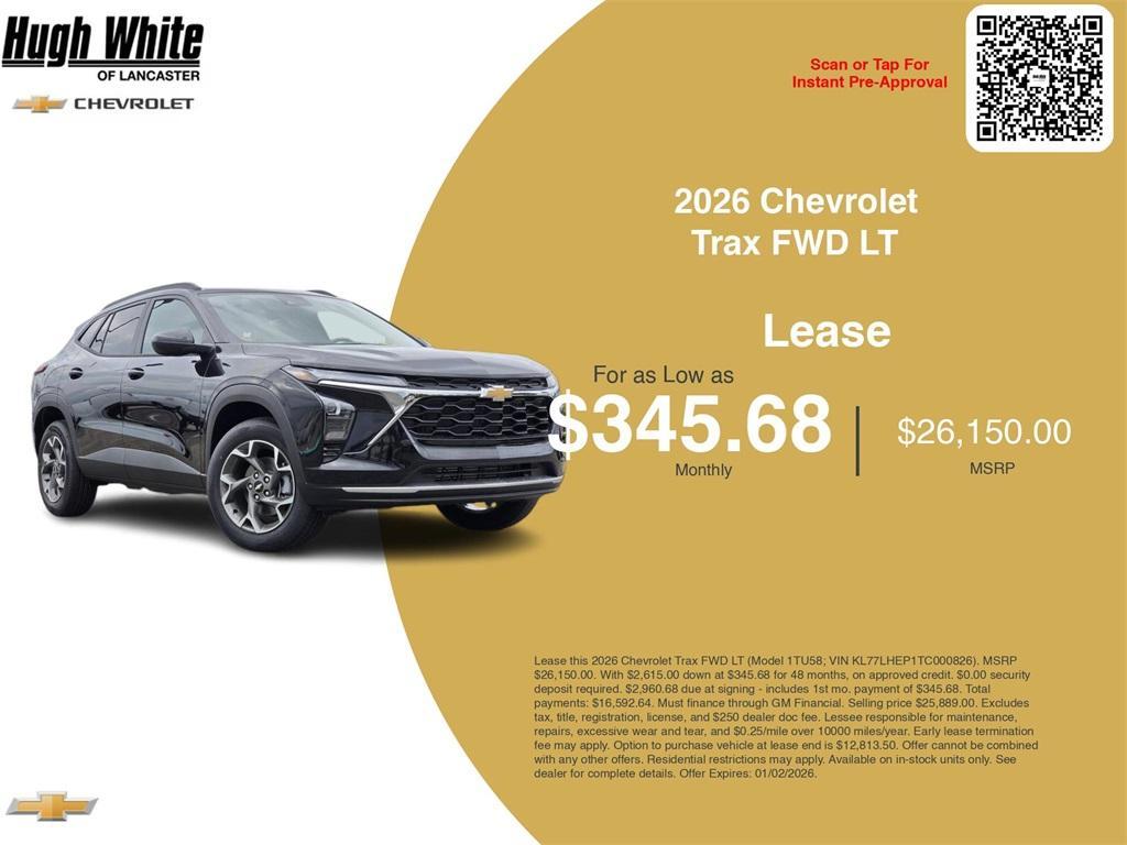 new 2026 Chevrolet Trax car, priced at $25,627