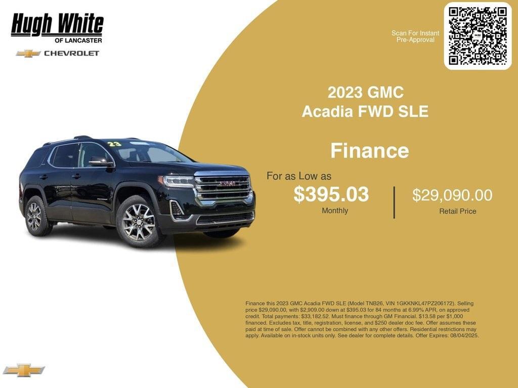 used 2023 GMC Acadia car, priced at $29,090