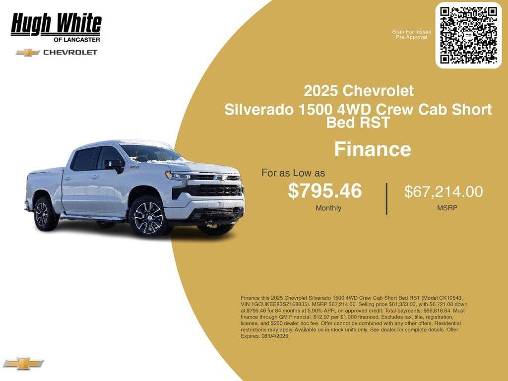 new 2025 Chevrolet Silverado 1500 car, priced at $63,853