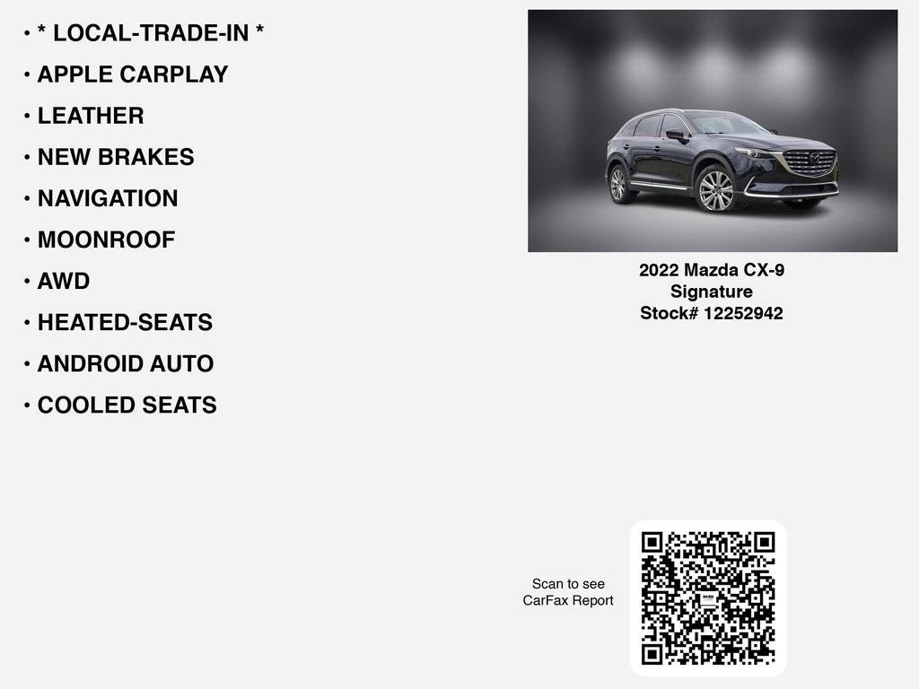 used 2022 Mazda CX-9 car, priced at $29,980