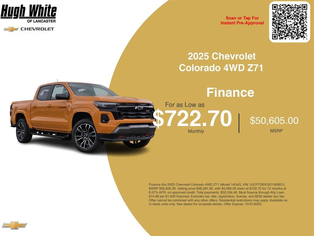new 2025 Chevrolet Colorado car, priced at $48,581