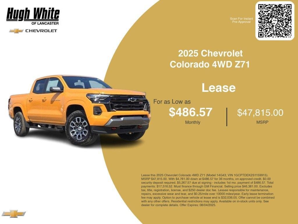 new 2025 Chevrolet Colorado car, priced at $46,381