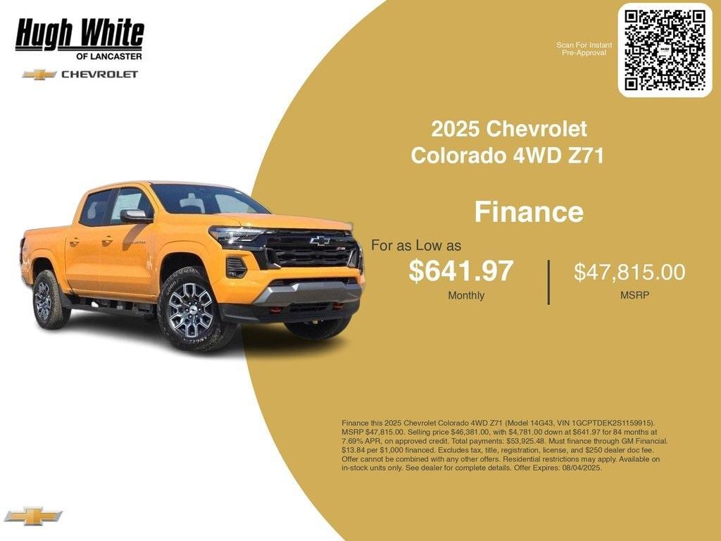 new 2025 Chevrolet Colorado car, priced at $46,381
