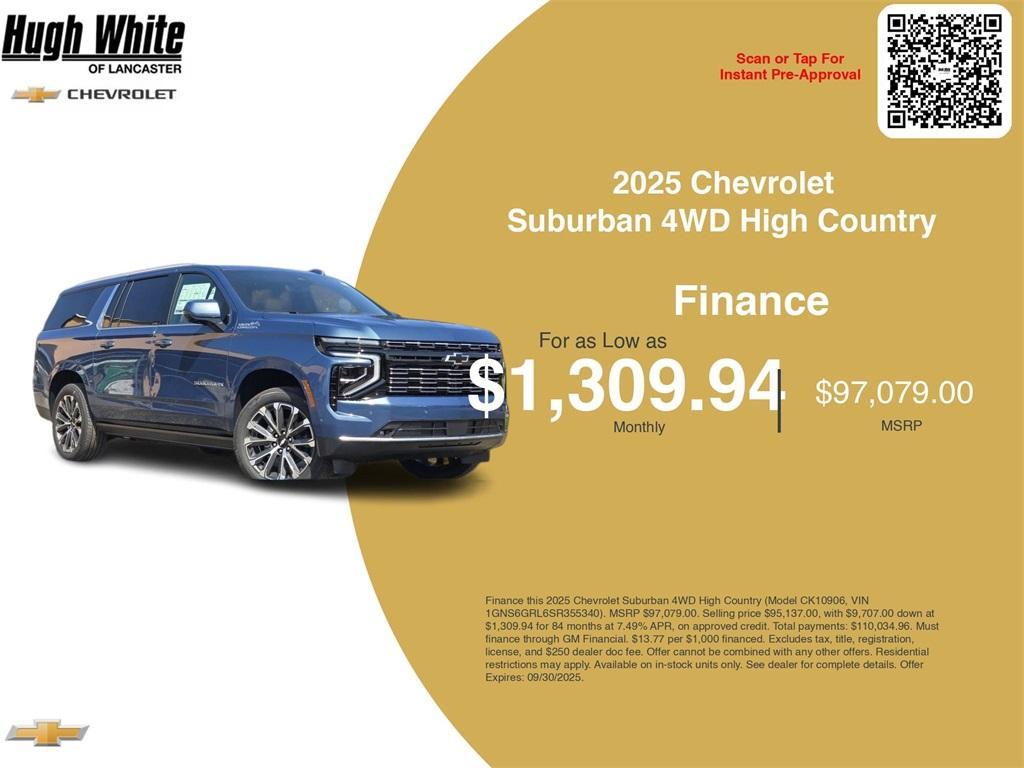 new 2025 Chevrolet Suburban car, priced at $95,137