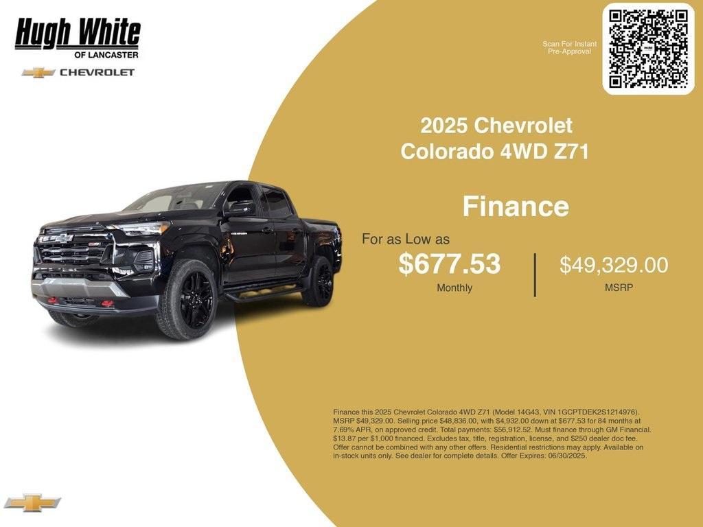 new 2025 Chevrolet Colorado car, priced at $48,836