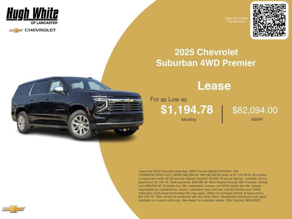 new 2025 Chevrolet Suburban car, priced at $81,273