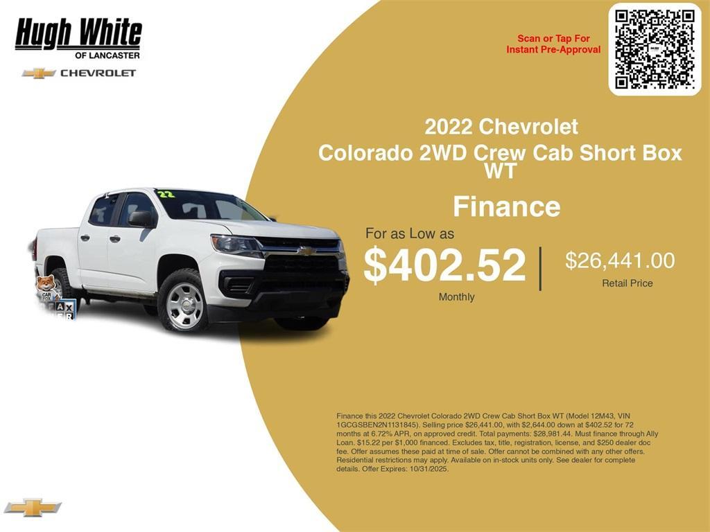 used 2022 Chevrolet Colorado car, priced at $25,980