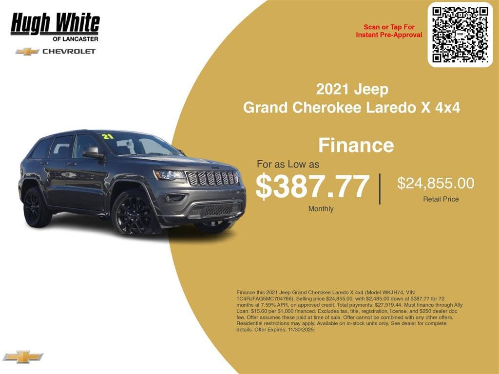 used 2021 Jeep Grand Cherokee car, priced at $24,242