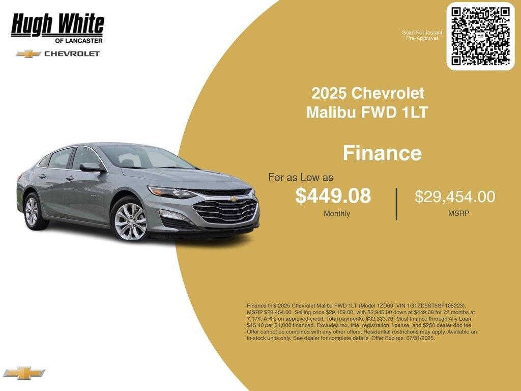 new 2025 Chevrolet Malibu car, priced at $29,159
