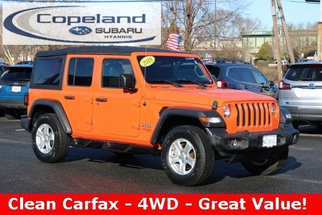 used 2018 Jeep Wrangler Unlimited car, priced at $24,309