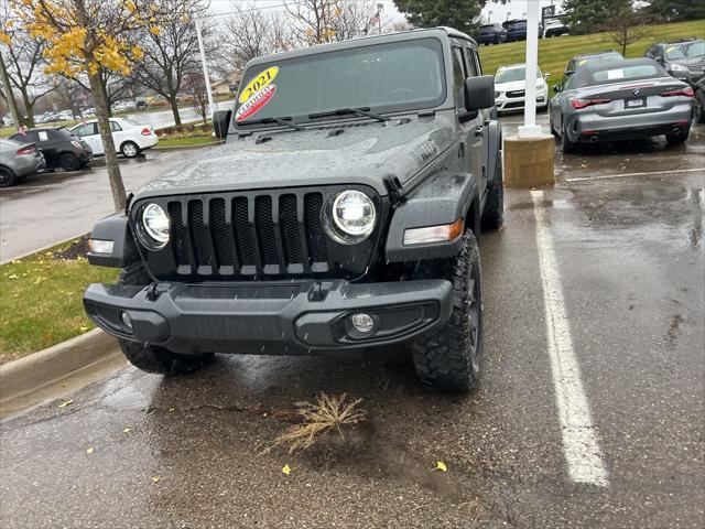 used 2021 Jeep Wrangler car, priced at $29,865