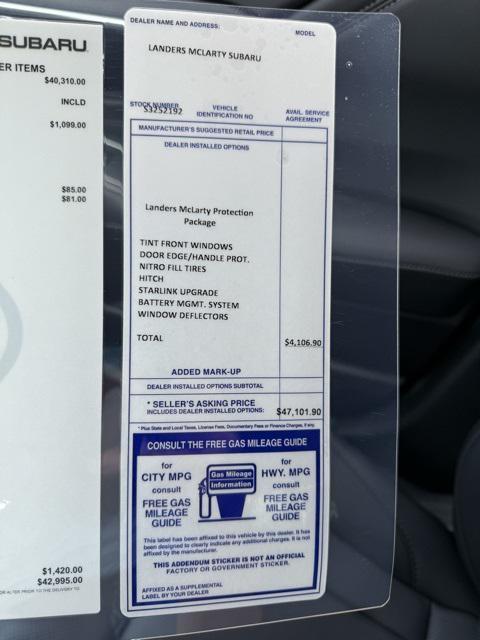 new 2025 Subaru Outback car, priced at $42,995