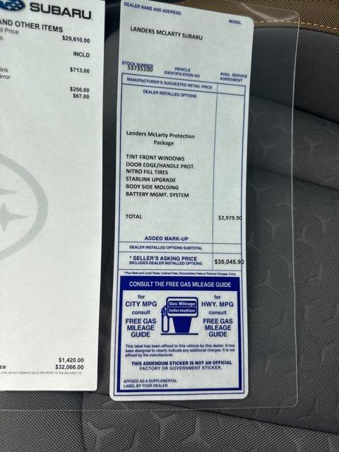 new 2025 Subaru Crosstrek car, priced at $32,066