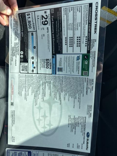 new 2025 Subaru Crosstrek car, priced at $35,779