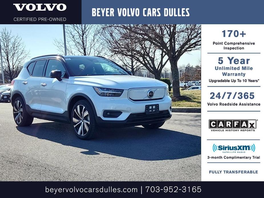 used 2021 Volvo XC40 Recharge Pure Electric car, priced at $29,400