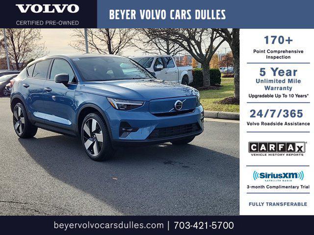 used 2024 Volvo C40 Recharge Pure Electric car, priced at $40,215