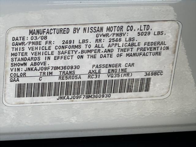 used 2008 INFINITI EX35 car, priced at $5,400