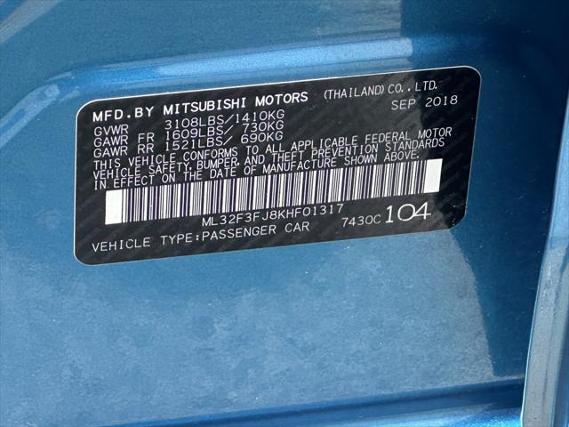 used 2019 Mitsubishi Mirage G4 car, priced at $6,900