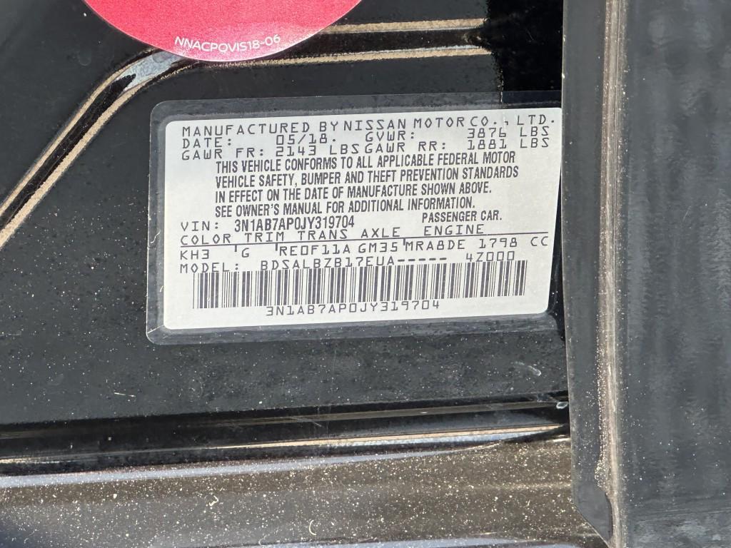 used 2018 Nissan Sentra car, priced at $7,900