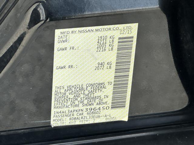 used 2015 Nissan Altima car, priced at $5,900