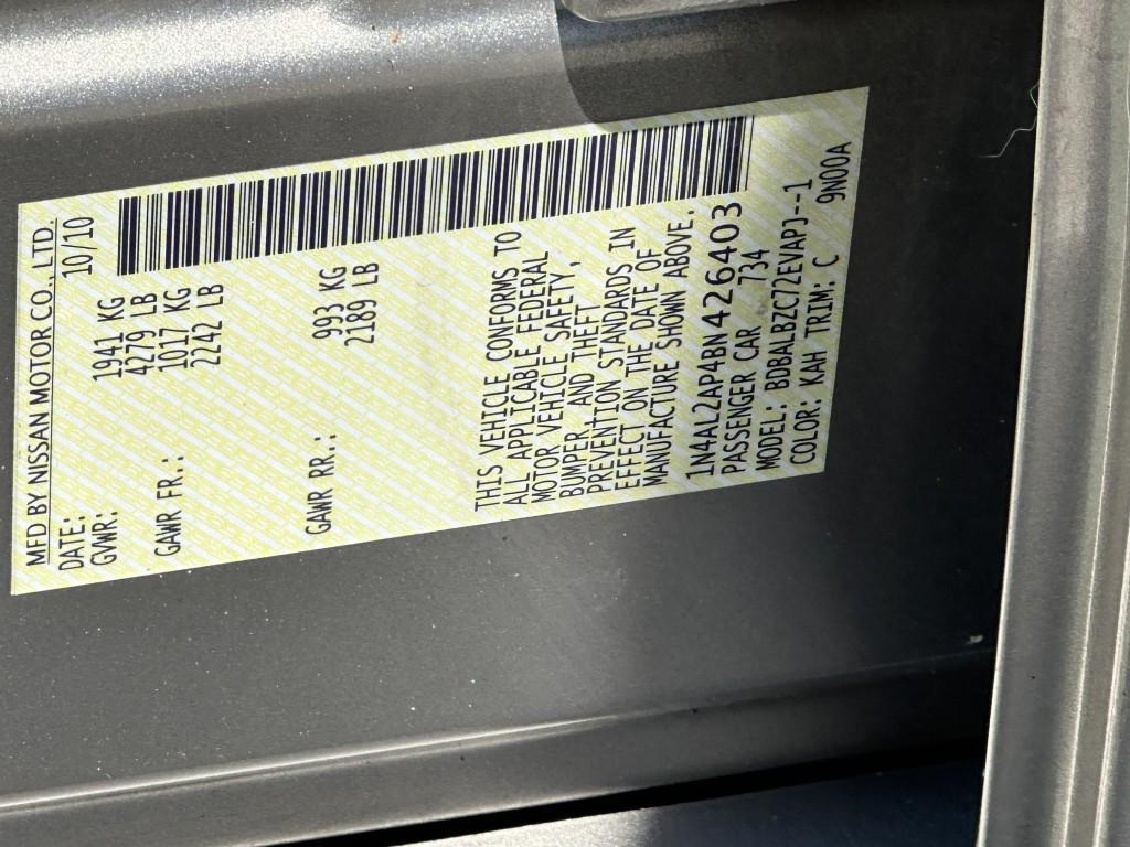 used 2011 Nissan Altima car, priced at $4,900