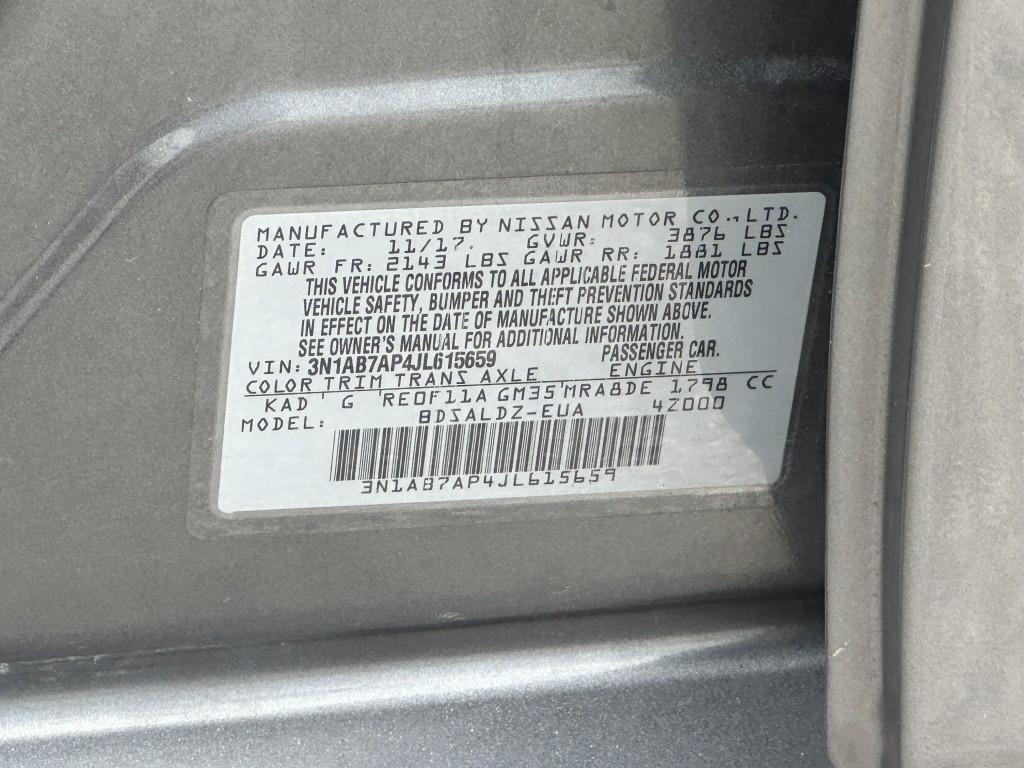 used 2018 Nissan Sentra car, priced at $7,900