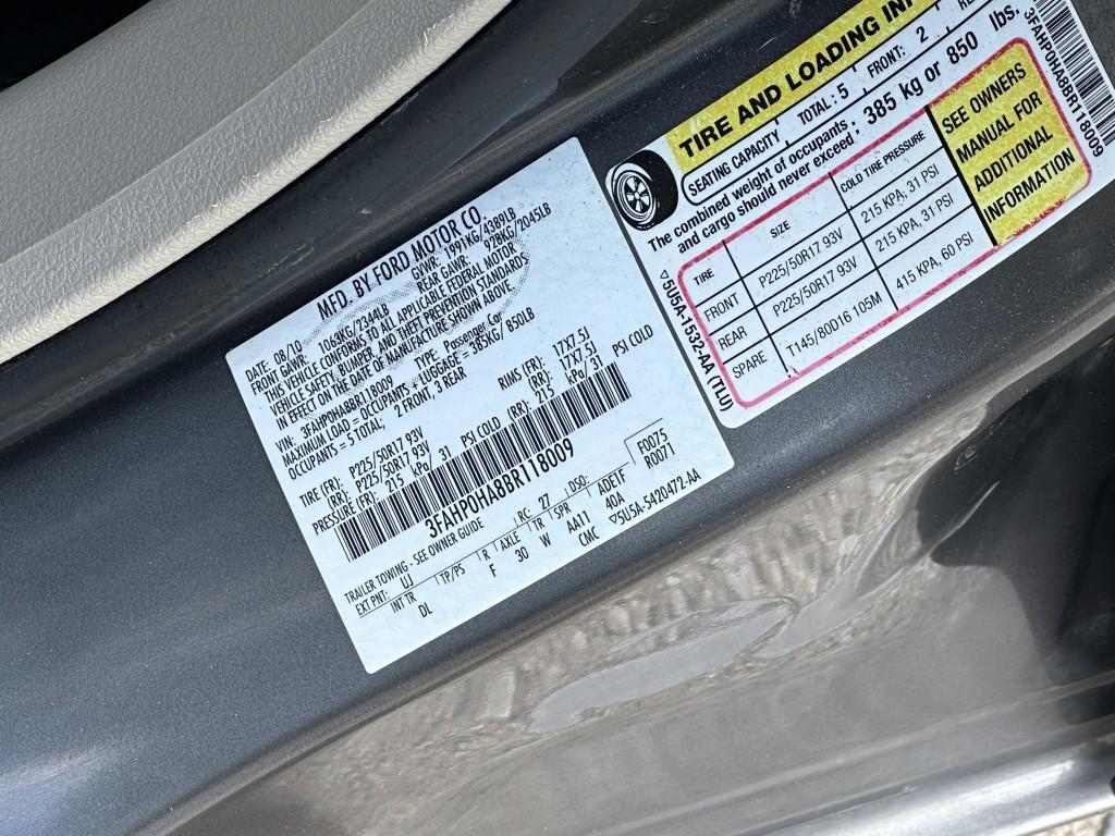used 2011 Ford Fusion car, priced at $4,900
