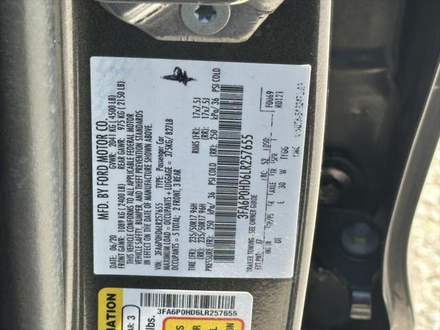 used 2020 Ford Fusion car, priced at $7,900