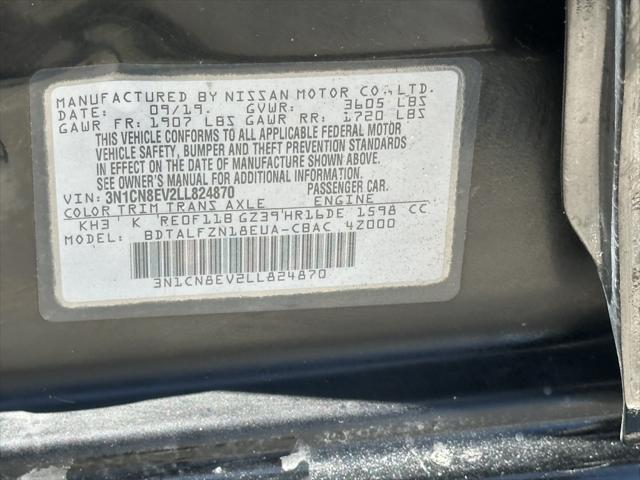 used 2020 Nissan Versa car, priced at $7,900