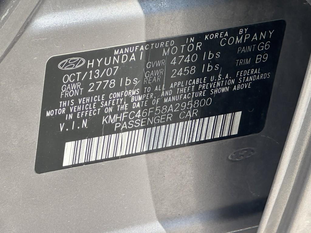 used 2008 Hyundai Azera car, priced at $4,900