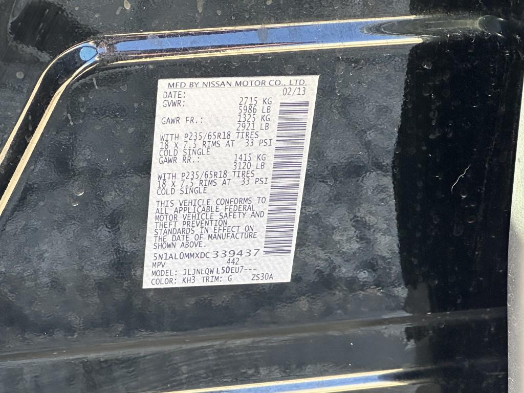 used 2013 INFINITI JX35 car, priced at $6,900