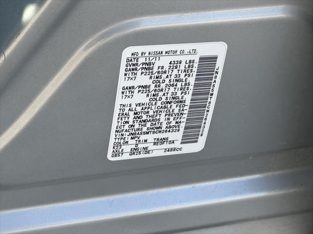 used 2012 Nissan Rogue car, priced at $4,900