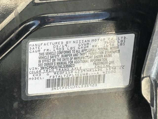used 2019 Nissan Kicks car, priced at $9,900