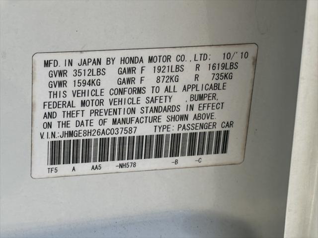 used 2010 Honda Fit car, priced at $6,900