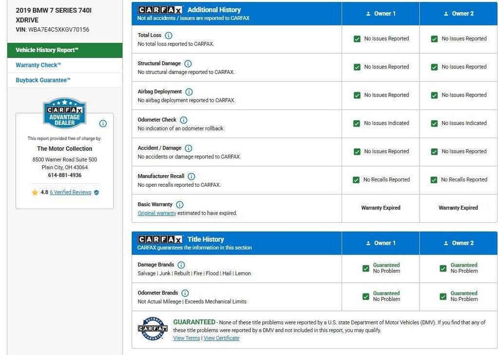 used 2019 BMW 740 car, priced at $31,980