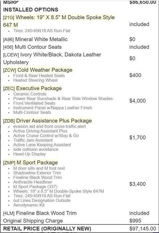 used 2019 BMW 740 car, priced at $31,980