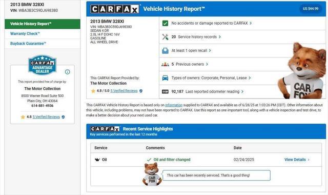 used 2013 BMW 328 car, priced at $9,480