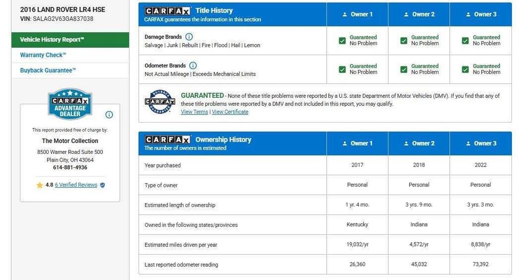 used 2016 Land Rover LR4 car, priced at $17,480